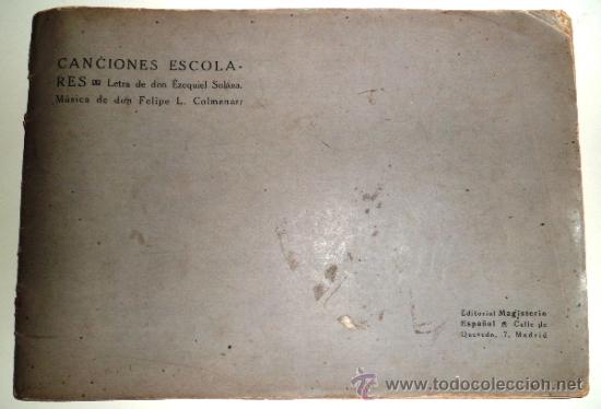 Cat&aacute;logos de m&uacute;sica: CANCIONES ESCOLARES - EDITORIAL MAGISTERIO ESPA&Ntilde;OL.