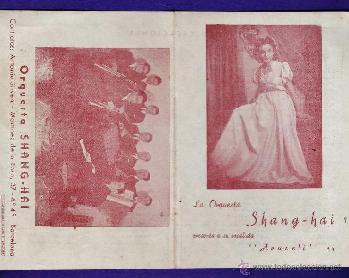 Catalogues de Musique: folleto publicitario y cancionero - orqueta sang-gai y araceli - 4 canciones - a&ntilde;os 40 -