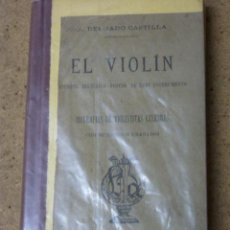 Catálogos de Música: EL VIOLIN, A. DELGADO CASTILLA, APUNTES HISTORICO FISICOS DE ESTE INSTRUMENTO.BIOGRAFIAS.... Lote 39753736