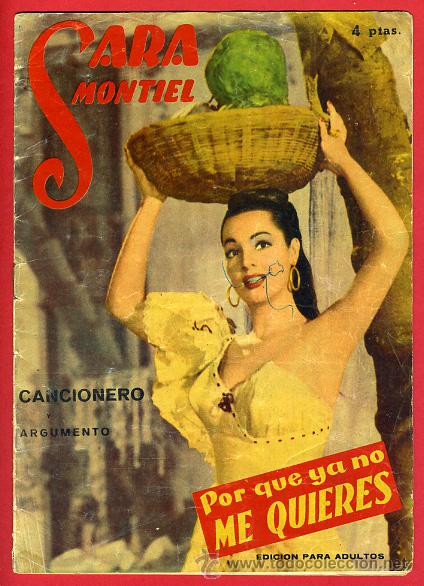Cat&aacute;logos de M&uacute;sica: CANCIONERO SARA SARITA MONTIEL , POR QUE YA NO ME QUIERES, ORIGINAL