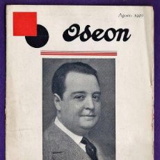 Catálogos de Música: REVISTA / CATALOGO - ODEON - Nº 8 - ROGELIO BALDRICH / MARCOS REDONDO - AÑO 1930