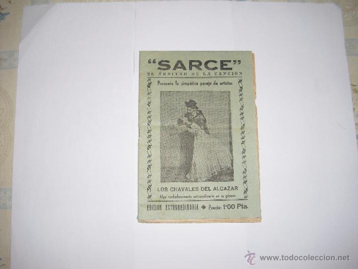 Cat&aacute;logos de M&uacute;sica: CANCIONERO SARCE A&Ntilde;OS 1940