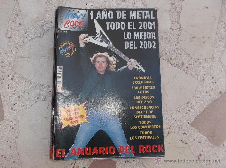 Cat&aacute;logos de M&uacute;sica: heavy rock magazine especial n&ordm; 65, con poster, 1 a&ntilde;o de metal todo el 2001, lo mejor del 2002