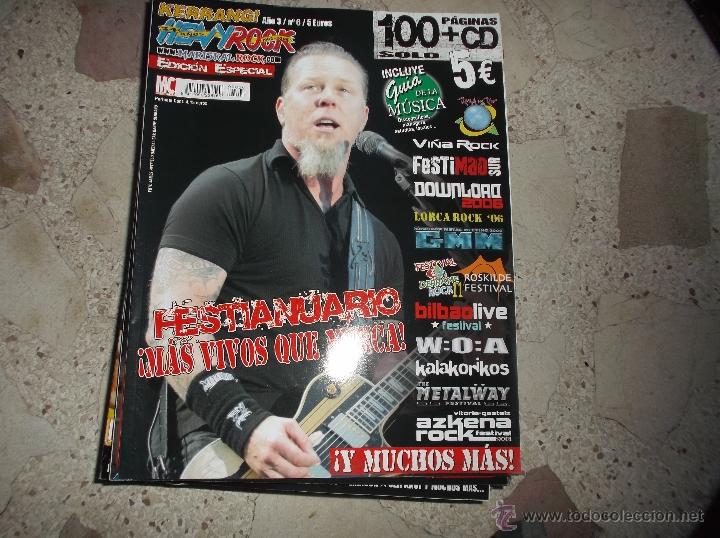 Cat&aacute;logos de M&uacute;sica: kerrang heavy rock, especial, n&ordm; 6, festivales anuario , mas vivos que nunca