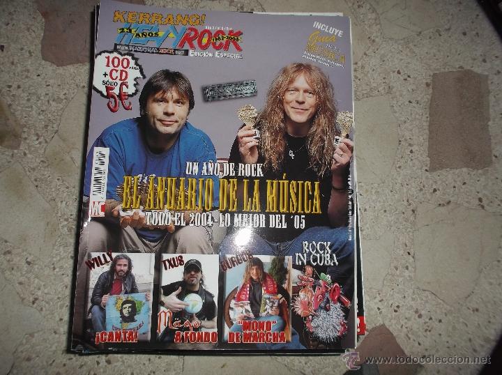 Cat&aacute;logos de M&uacute;sica: kerrang heavy rock, especial, n&ordm; 3, el anuario de la musica , todo el 2004- lo mejor del 2005