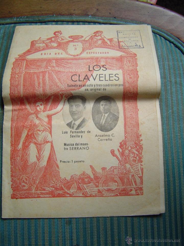 Cat&aacute;logos de M&uacute;sica: Guia del espectador n&ordm; 3 Los Claveles