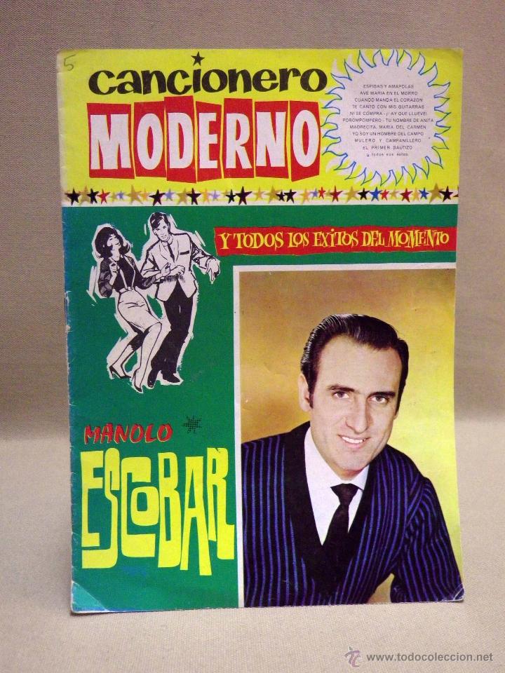 Catalogues de Musique: CANCIONERO MODERNO, N&ordm; 5, MANOLO ESCOBAR, EDICIONES ESTE, 1964