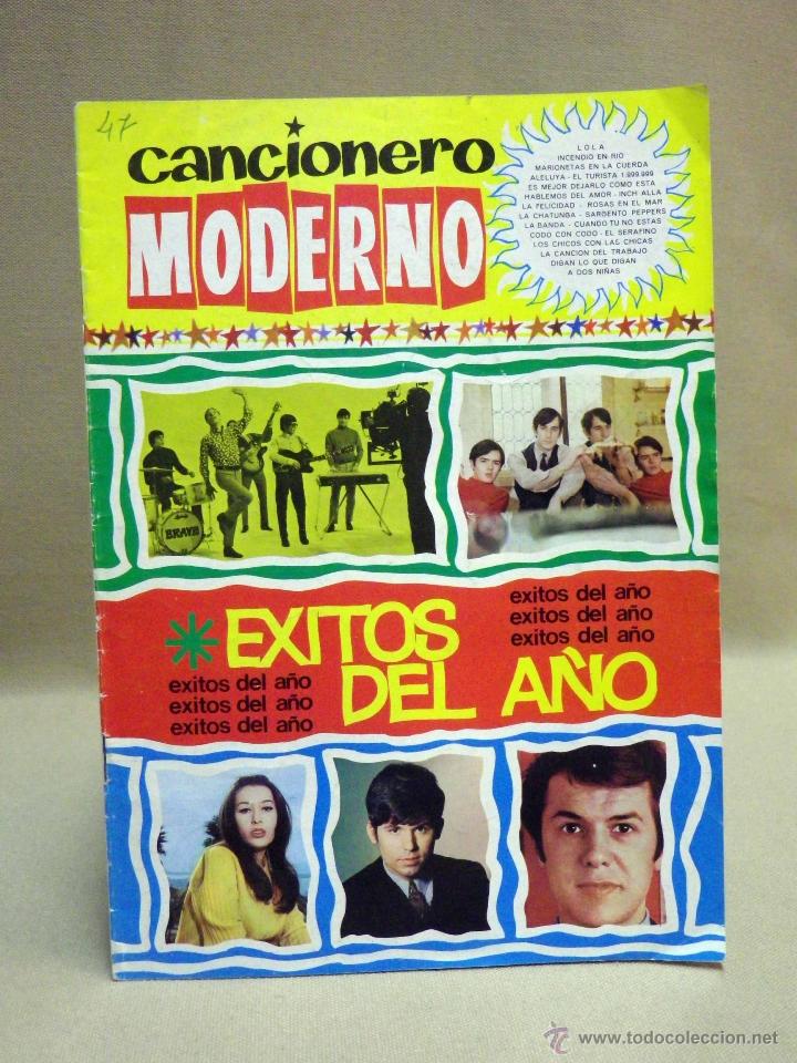 Catalogues de Musique: CANCIONERO MODERNO, N&ordm; 47, EXITOS DEL A&Ntilde;O, EDICIONES ESTE, 1968, CONTRAPORTADA RAPHAEL