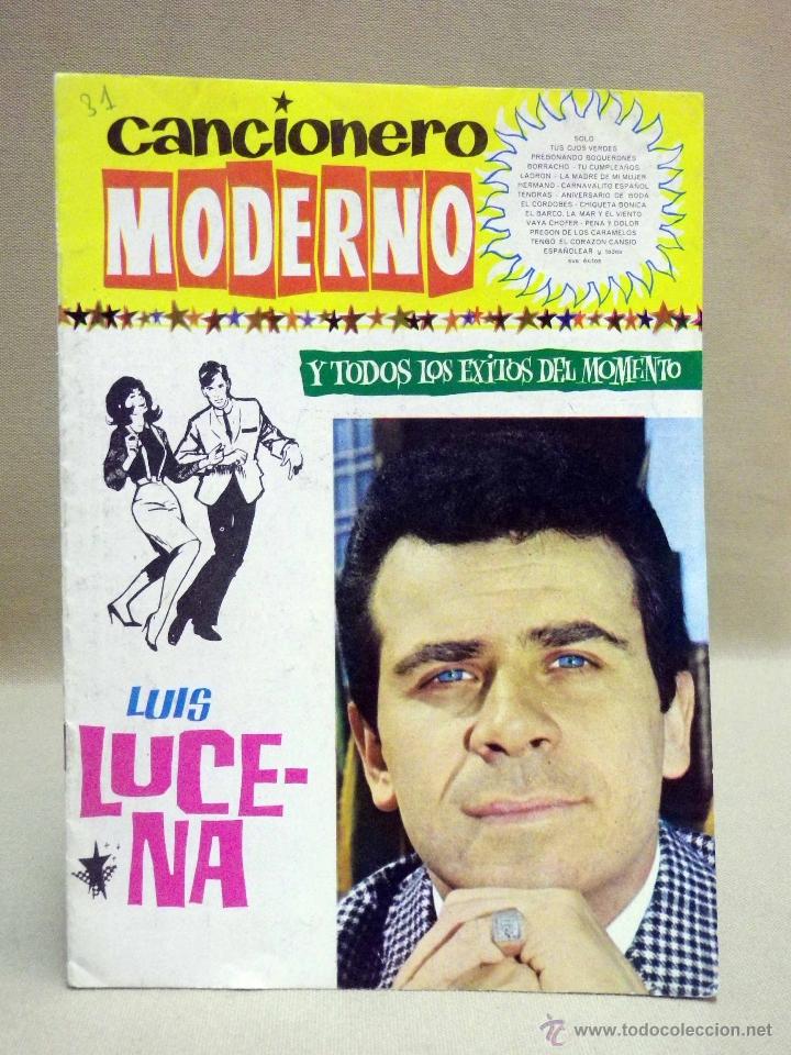 Cat&aacute;logos de M&uacute;sica: CANCIONERO MODERNO, N&ordm; 31, LUIS LUCENA, 1965, EDICIONES ESTE