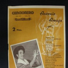 Catálogos de Música: CANCIONERO.Nº 92. ANTONIO AMAYA. EDITORIAL ALAS.. Lote 41526962