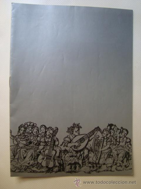 Cat&aacute;logos de M&uacute;sica: PROGRAMA CONCERT FORUM MUSICAL ORQUESTRA CAMBRA STUDIUM MUSICALE (1973). ROSA BARBANY