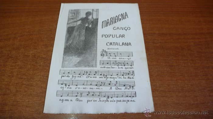 Catalogues de Musique: CAN&Ccedil;ONS POPULARS CATALANES APLEGADES PER AURELI CAPMANY. CAN&Ccedil;&Oacute; LXXVI. MARIAGNA.