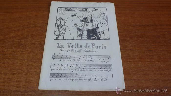Catalogues de Musique: CAN&Ccedil;ONS POPULARS CATALANES APLEGADES PER AURELI CAPMANY. CAN&Ccedil;&Oacute; XC. LA VELLA DE PARIS.