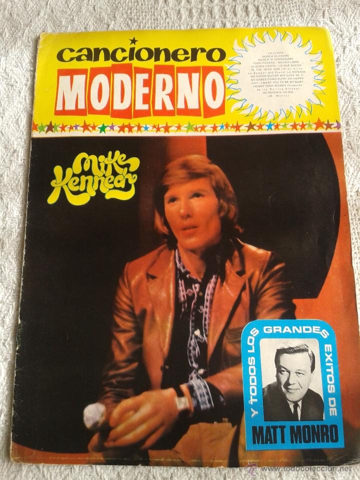 Cat&aacute;logos de M&uacute;sica: CANCIONERO MODERNO MIKE KENNEDY Y GRANDES EXITOS DE MATT MONRO. EDICIONES ESTE