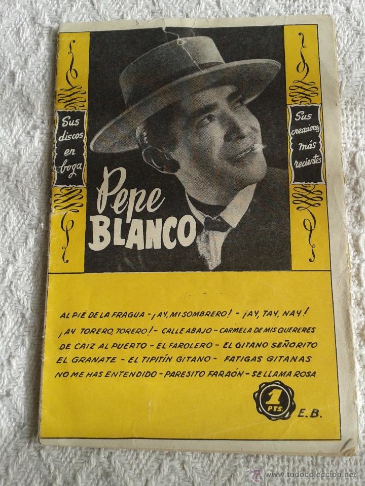 Cat&aacute;logos de M&uacute;sica: CANCIONERO PEPE BLANCO. EDICIONES BISTAGNE.
