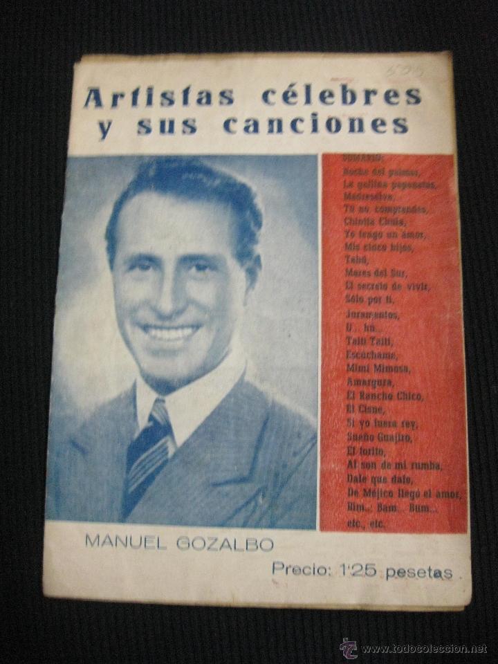 Cat&aacute;logos de m&uacute;sica: CANCIONERO DE MANUEL GONZALBO - Foto 1