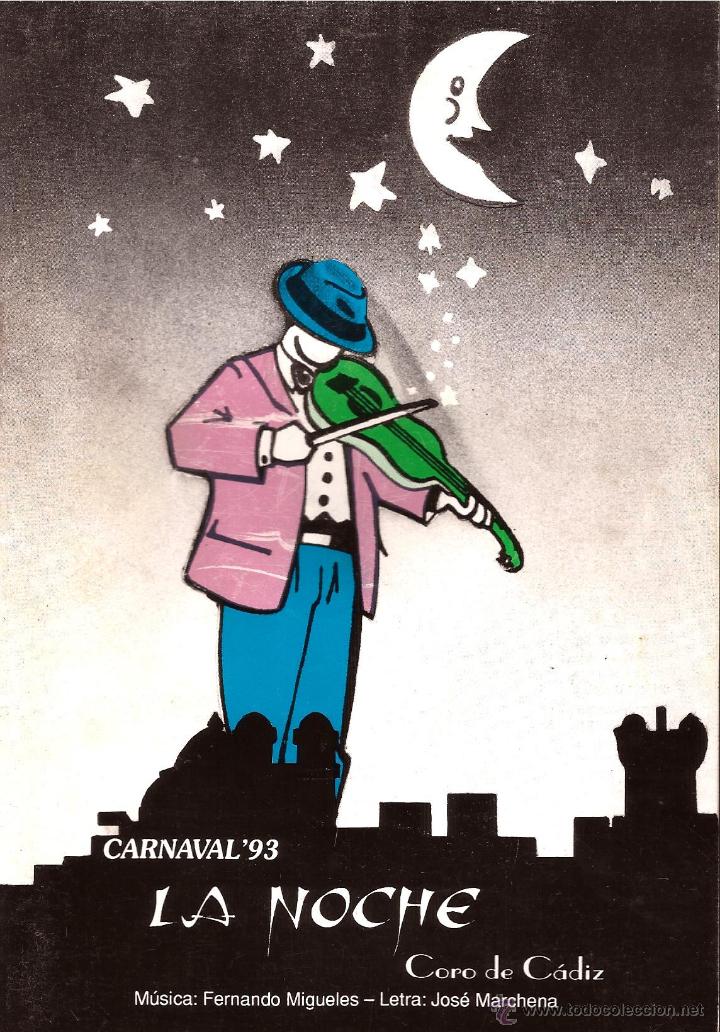 Cat&aacute;logos de M&uacute;sica: CARNAVAL DE CADIZ 1993 CORO LA NOCHE