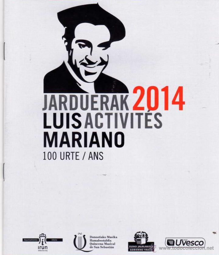 Cat&aacute;logos de m&uacute;sica: Irun. Luis Mariano. - Foto 1