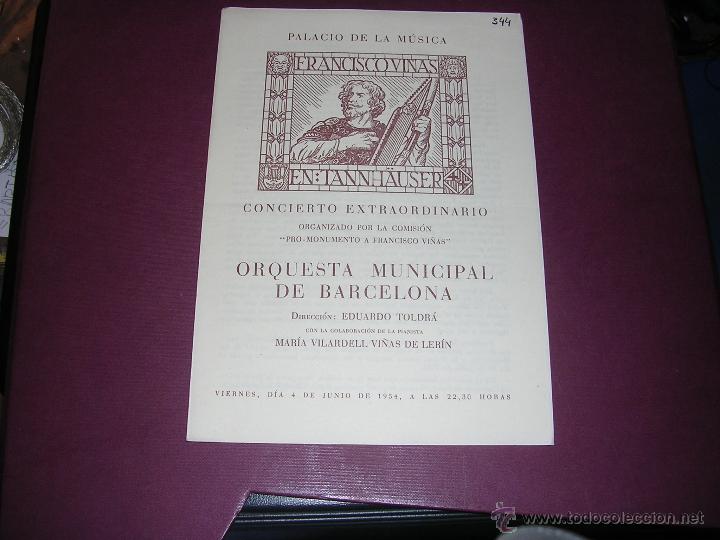 Catalogues de Musique: PROGRAMA PALACIO DE LA MUSICA CONCIERTO EXTRAORDINARIO ORGANIZADO POR LA COMISION PRO-MONUMENTO FRAN