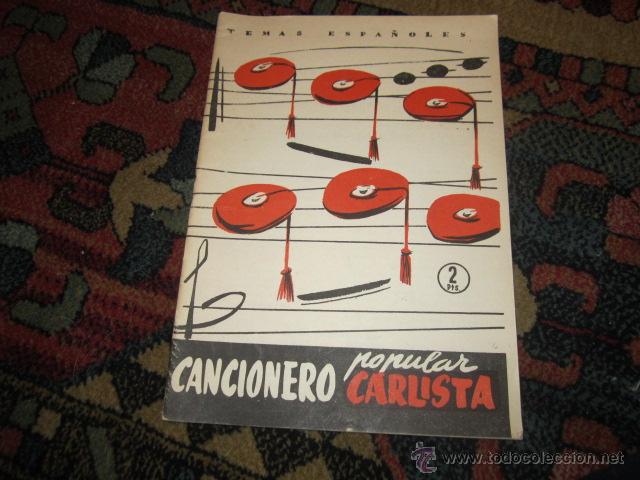 Cat&aacute;logos de M&uacute;sica: CANCIONERO POPULAR CARLISTA- TEMAS ESPA&Ntilde;OLES N&ordm; 323- Dolores Baleztena (1957)