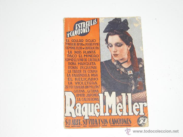Cat&aacute;logos de M&uacute;sica: CANCIONERO REVISTA RAQUEL MELLER A&Ntilde;O 1935