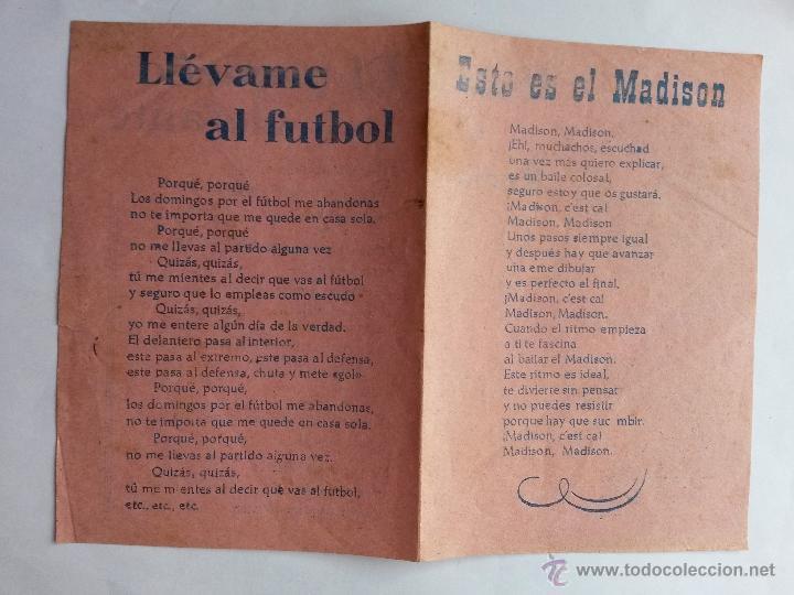 Catalogues de Musique: Cancionero 1 de 4 paginas y 2 mas de 2 paginas cada uno