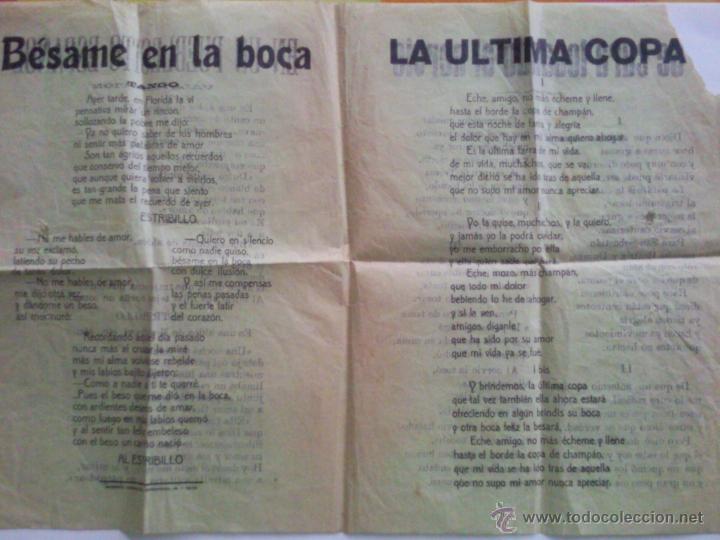 Catalogues de Musique: LETRAS DE CANCIONES, A&Ntilde;OS 40