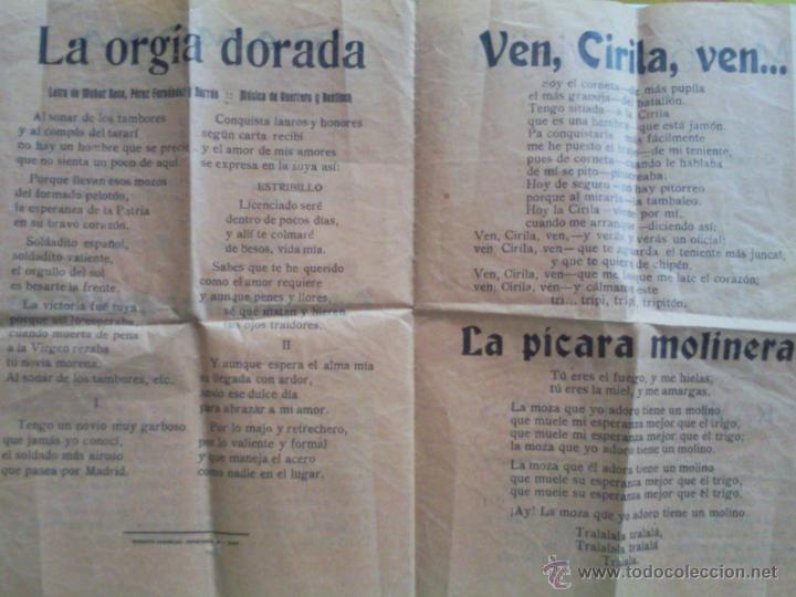 Catalogues de Musique: LETRAS DE CANCIONES, A&Ntilde;OS 40