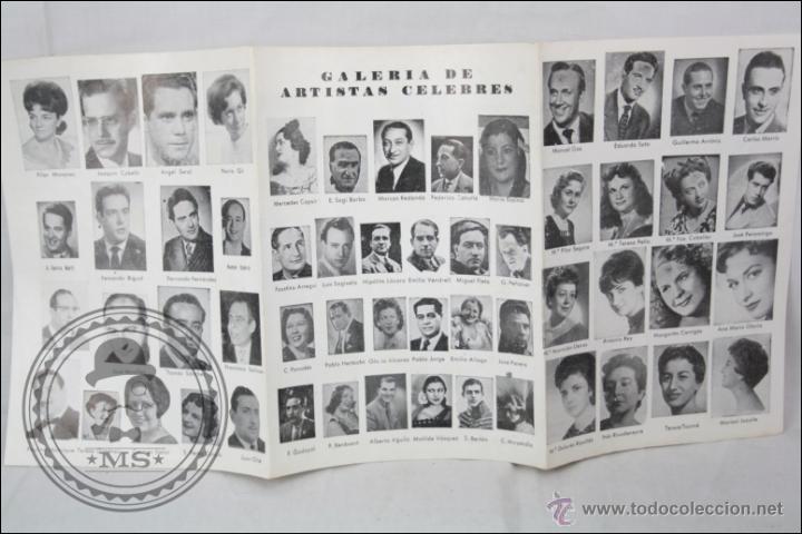 Catalogues de Musique: Antiguo Folleto Publicitario con Galer&iacute;a de Artistas C&eacute;lebres y Galer&iacute;a de Artistas L&iacute;ricos -A&ntilde;os 30