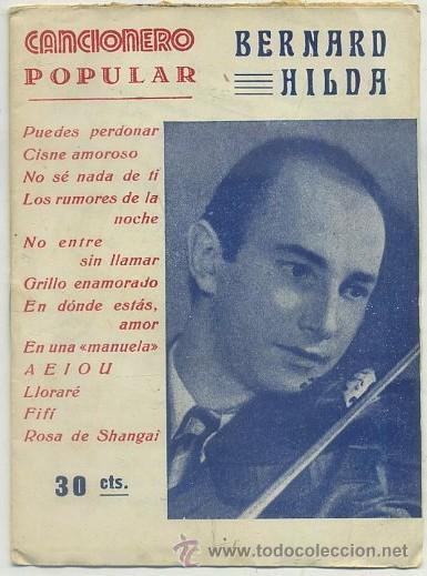 Catalogues de Musique: CANCIONERO POPULAR: BERNARD HILDA. A&Ntilde;O l N&ordm; 15   A-CANCI-064
