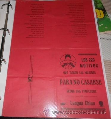 Cat&aacute;logos de M&uacute;sica: CANCIONERO DE LA OBRA LOS 220 MOTIVOS QUE TIENEN LAS MUJERES PARA NO CASARSE SEG&Uacute;N UNA PROFESORA DE