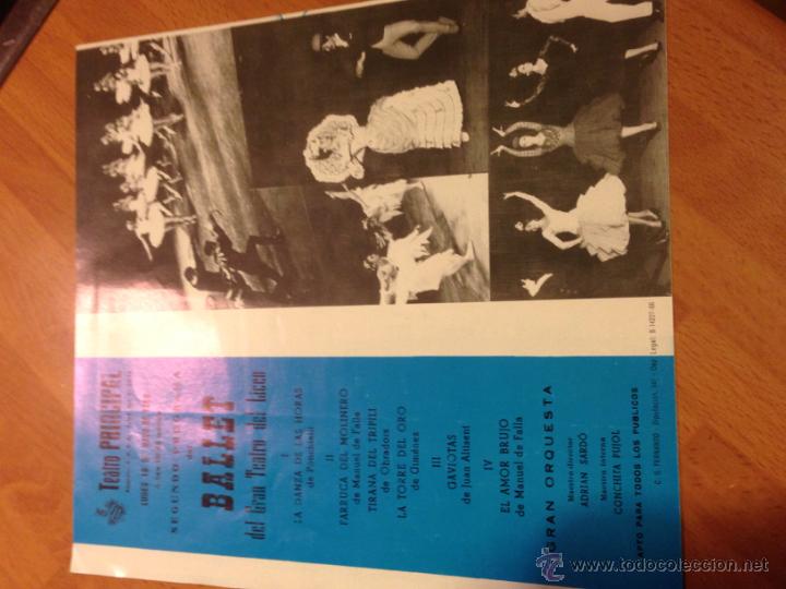 Cat&aacute;logos de m&uacute;sica: Programa ballet teatro liceo 1966 - Foto 2