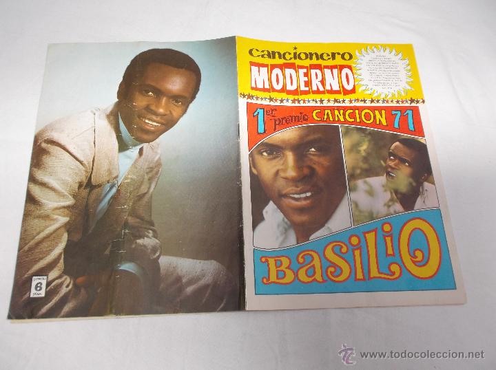 Catalogues de Musique: CANCIONERO MEDERNO BASILIO. PRIMER PREMIO CANCION 1971