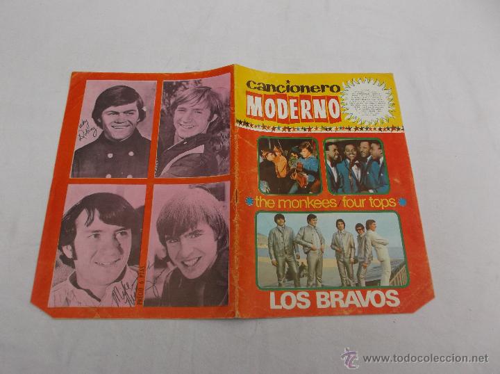 Catalogues de Musique: CANCIONERO MODERNO LOS BRAVOS . THE MONKEES FOUR TOPS