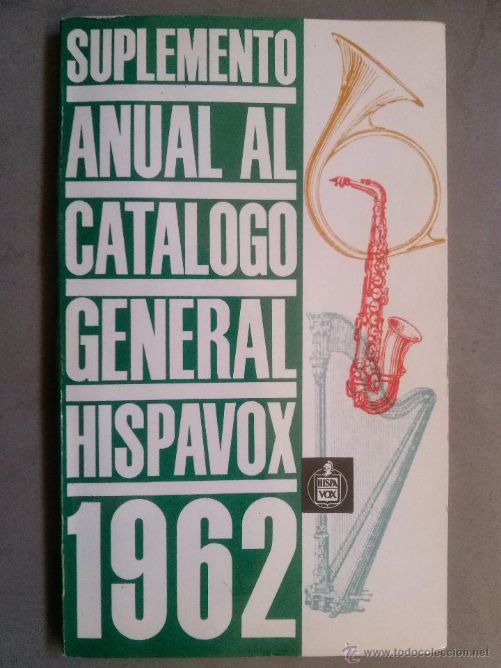 Cat&aacute;logos de m&uacute;sica: Cat&aacute;logo de Discos Hispavox,a&ntilde;os 60,original,buen estado,es el cat&aacute;logo de la foto