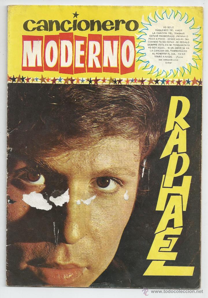 Cat&aacute;logos de m&uacute;sica: CANCIONERO MODERNO *RAPHAEL* - EDICIONES ESTE 1965 - Foto 1