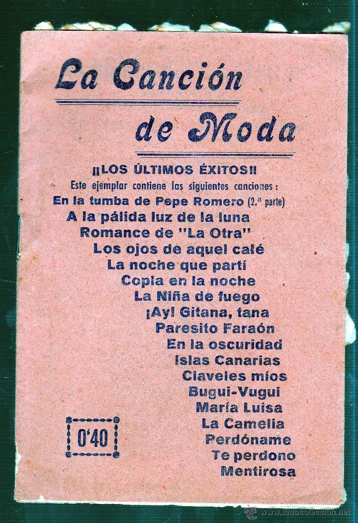 Cat&aacute;logos de m&uacute;sica: LA CANCION DE MODA. CANCIONERO - Foto 1