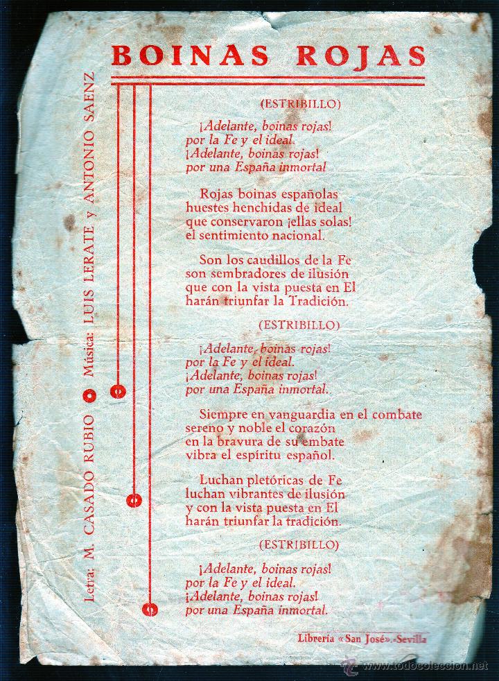 Cat&aacute;logos de m&uacute;sica: BOINAS ROJAS. - Foto 1