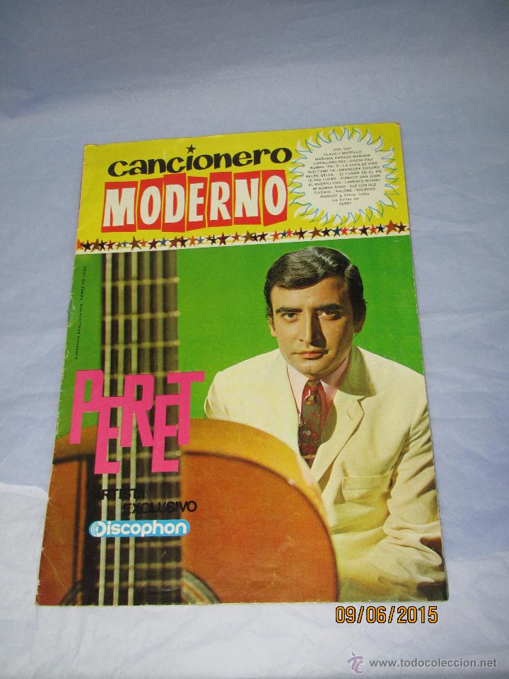 Cat&aacute;logos de M&uacute;sica: Antiguo Cancionero Moderno con PERET del a&ntilde;o 1963.