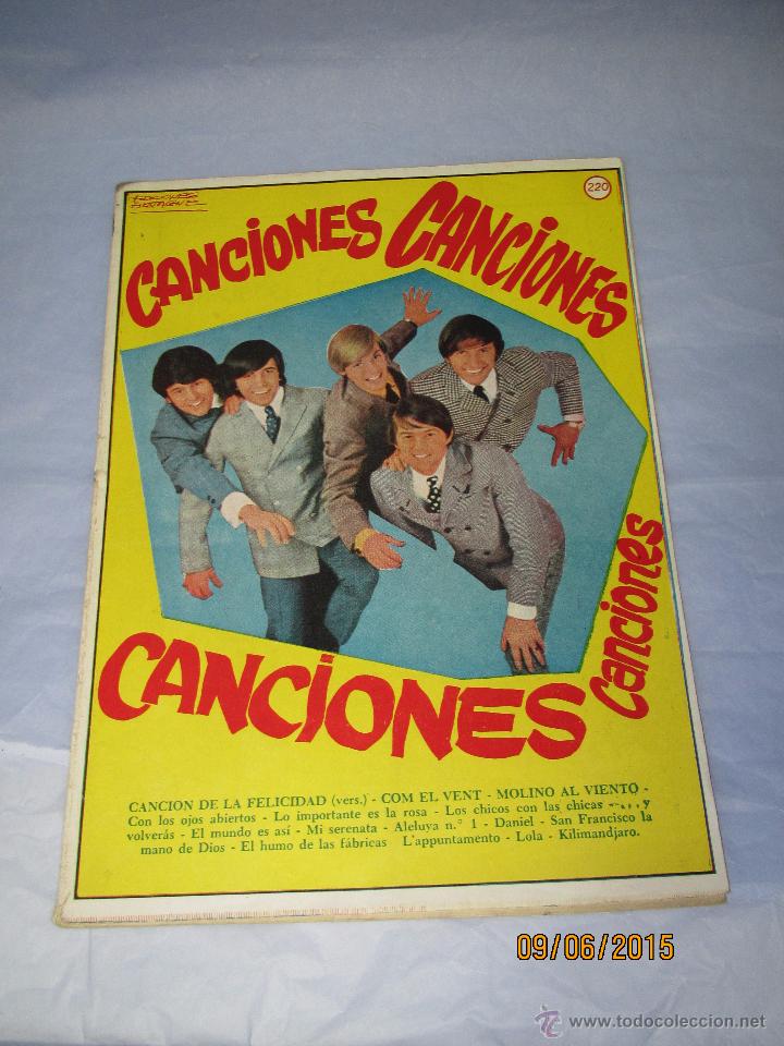 Catalogues de Musique: Antiguo Cancionero con CANCIONES CANCIONES de Ediciones BISTAGNE del a&ntilde;o 1967.