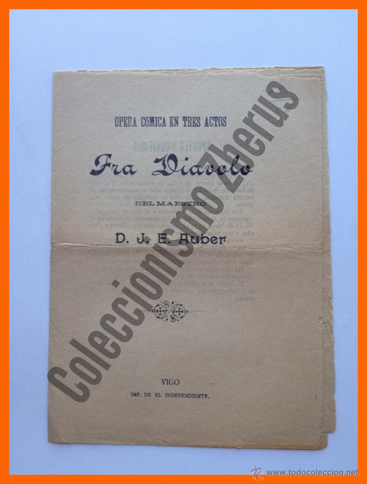 Cat&aacute;logos de M&uacute;sica: Fra Diavolo - D.J.E. Auber - Opera comica en tres actos - Argumento