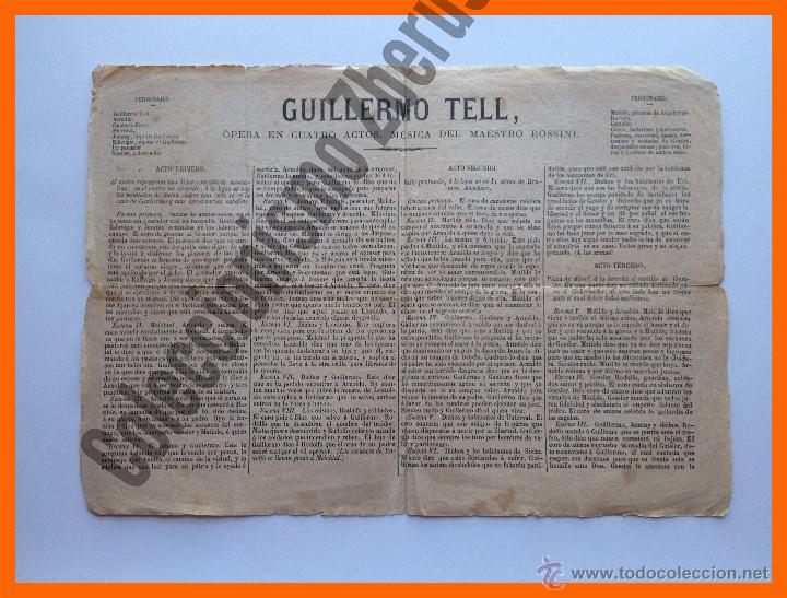 Cat&aacute;logos de M&uacute;sica: Guillermo Tell - Rossini - Opera en cuatro actos - Argumento
