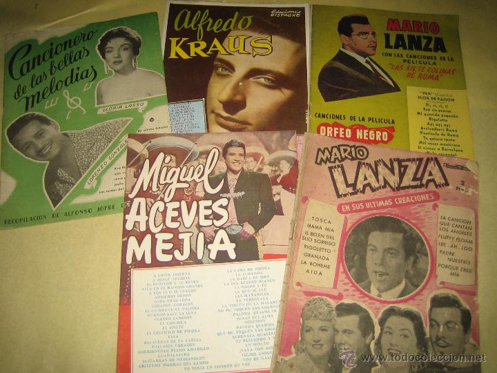 Catalogues de Musique: LOTE DE 5 CANCIONEROS - VER FOTO