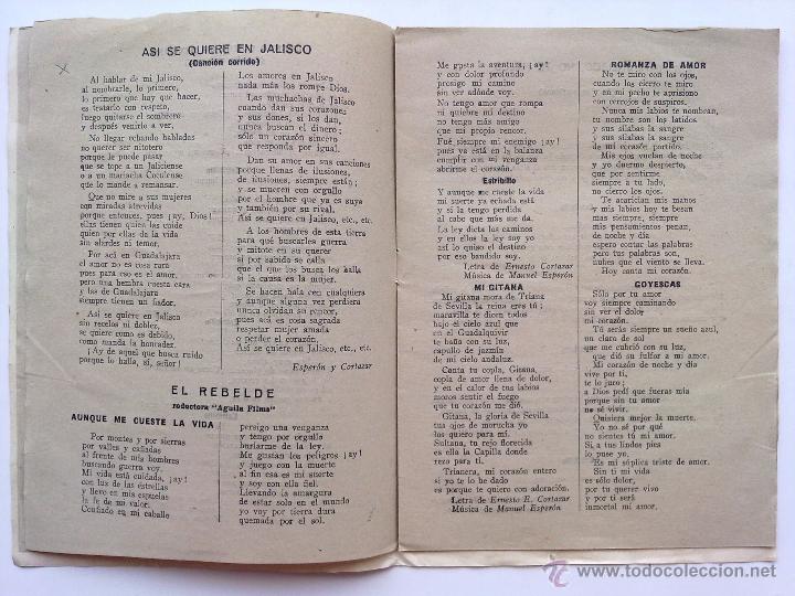 Cat&aacute;logos de m&uacute;sica: CANCIONERO, JORGE NEGRETE - Foto 2