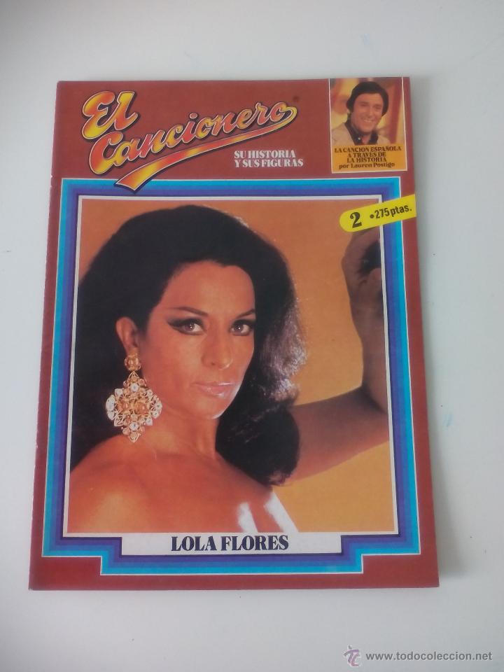 Catalogues de Musique: EL CANCIONERO, SU HISTORIA Y SUS FIGURAS N&ordm; 2 Lola Flores POR LAUREN POSTIGO. 1980