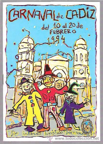 Cat&aacute;logos de m&uacute;sica: PROGRAM OFICIAL DEL CARNAVAL DE CADIZ. 1994. - Foto 1