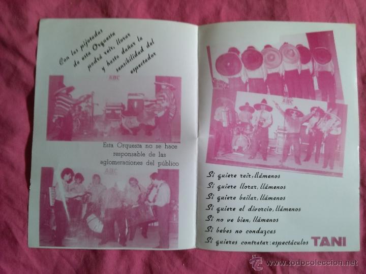 Cat&aacute;logos de m&uacute;sica: D&iacute;ptico de publicidad de orquesta Somar - Foto 2