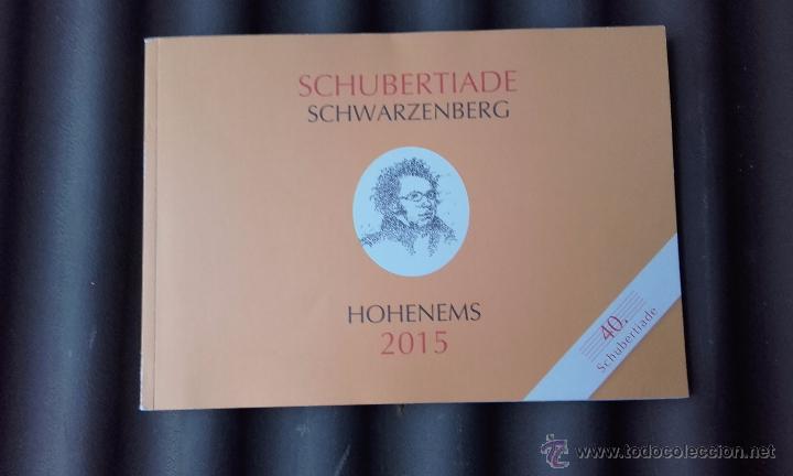 Catalogues de Musique: Programa conciertos 40&ordf; Schubertiade Schubertiada 2015 en Hohenems Austria Schubert 80 pg