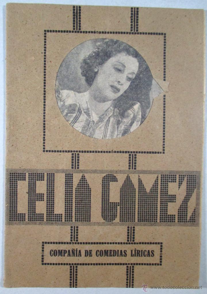 Catalogues de Musique: CELIA GAMEZ , CANCIONERO , COMPA&Ntilde;&Iacute;A DE COMEDIAS L&Iacute;RICAS