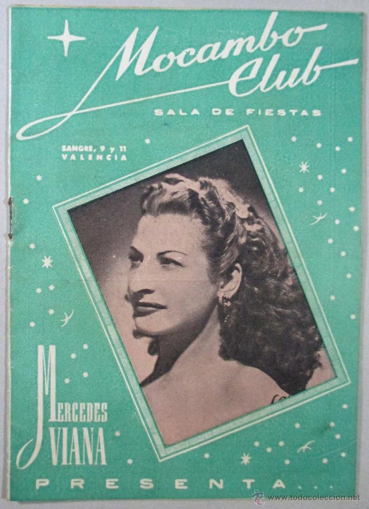 Cat&aacute;logos de M&uacute;sica: MERCEDES VIANA , CANCIONERO , MOCAMBO CLUB , SALA DE FIESTAS , VALENCIA
